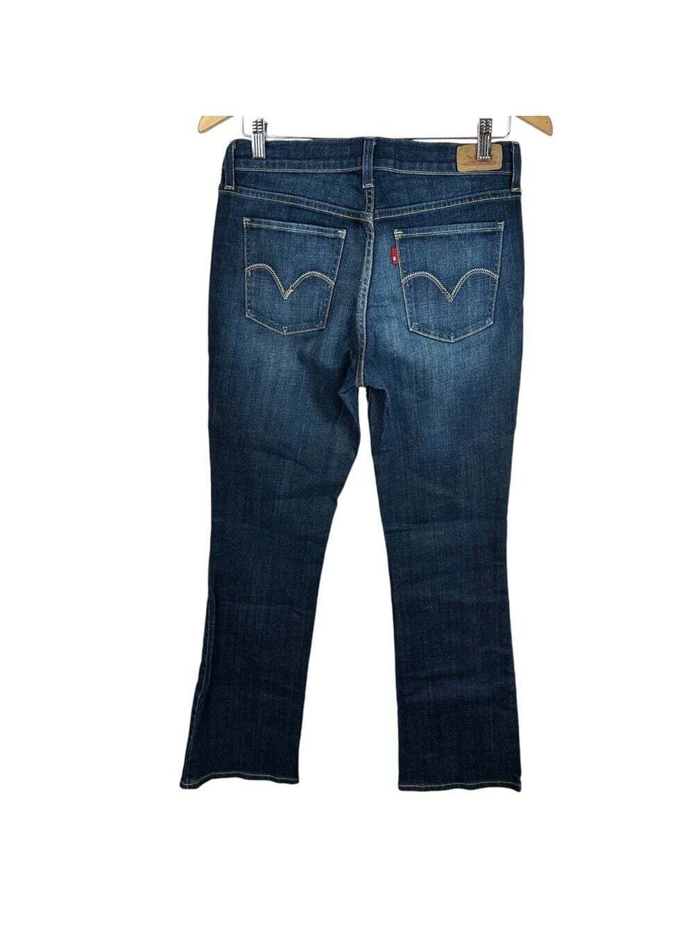 Levis 515 Bootcut Jeans Womens Size 8 Pockets Mid Rise Neutral Casual Core Basic - Picture 6 of 11
